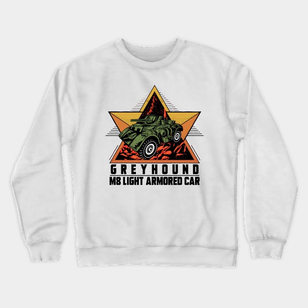 M8 ARMORED CAR GREYHOUND Crewneck Sweatshirt by theanomalius_merch